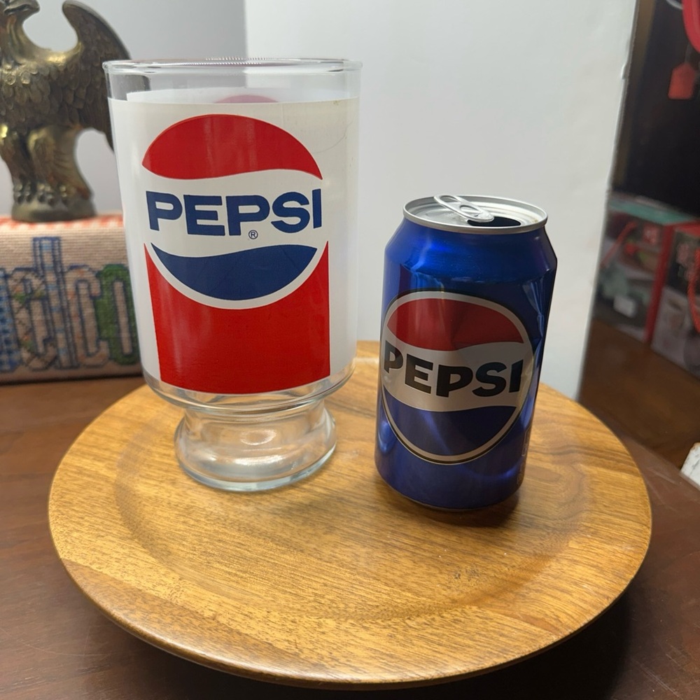Pepsi Logo Glass and Blue large